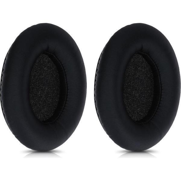 kwmobile 2x oorkussens voor TaoTronics BH060 koptelefoons - imitatieleer - voor over-ear-koptelefoon - zwart