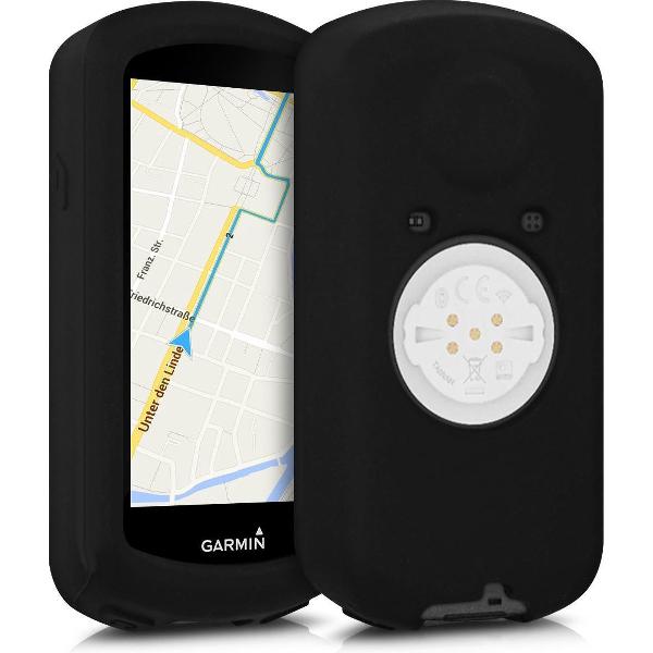 kwmobile hoes voor Garmin Edge 1030 / 1030 Plus - Siliconen beschermhoes voor fietsnavigatie - zwart
