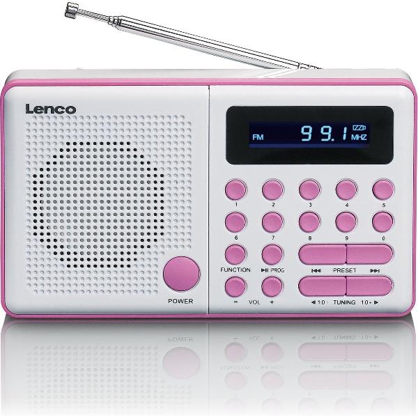 Lenco MPR-034 - Draagbare radio - Roze