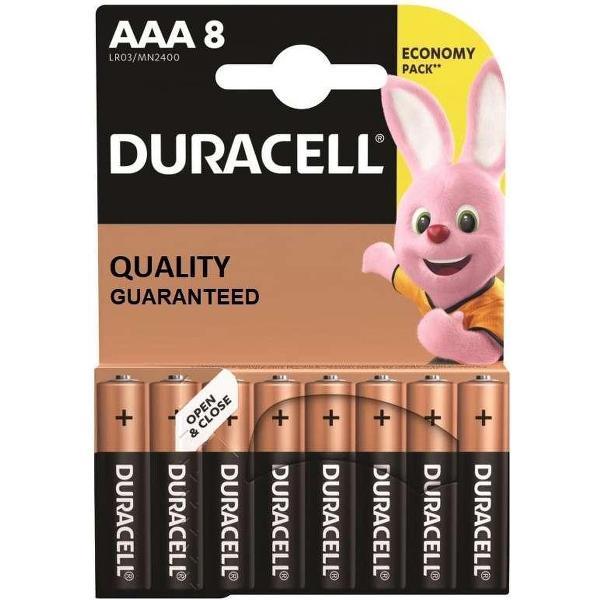 Duracell - Basic alkaline AAA-batterijen 8 Pack