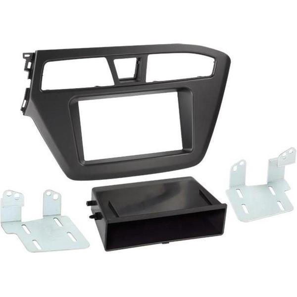 2-DIN paneel met pocket Hyundai i20 2014-> > zwart