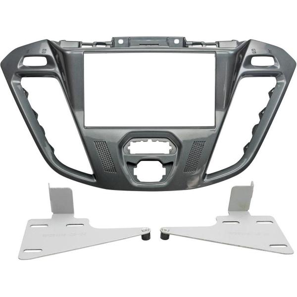 2-DIN Paneel Ford Transit Custom / Tourneo Custom 2013-2019 Kleur: Hoogglans Antraciet