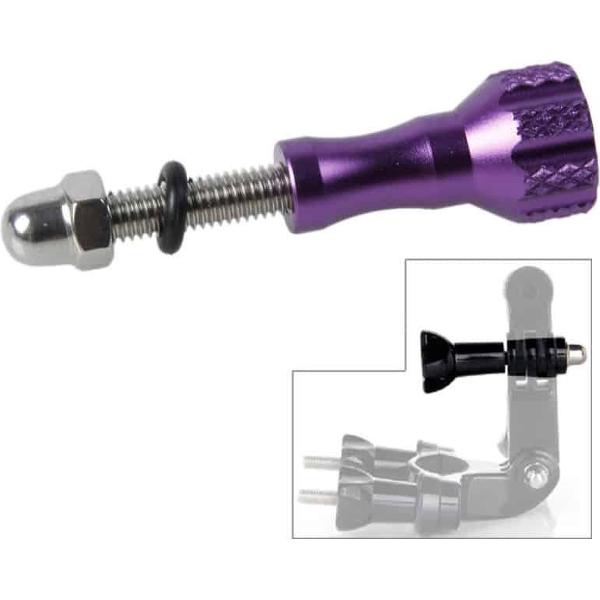 TMC Aluminium Mini Duimknop Roestvrije Boutschroef voor GoPro NIEUWE HERO / HERO6 / 5/5 Sessie / 4 Sessie / 4/3 + / 3/2/1, Xiaoyi en Andere Actiecamera's, Lengte: 5 cm (Paars)