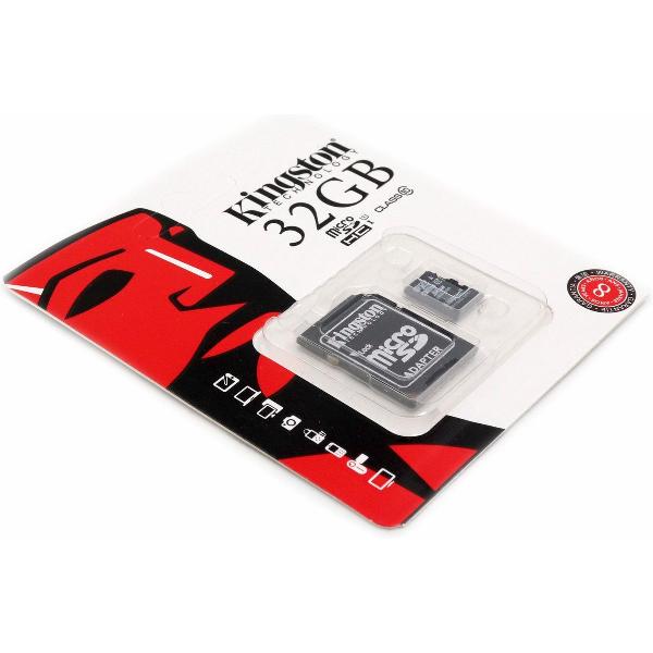 Kingston - MicroSD Kaart 10 UHS-1 32GB - Inclusief adapter