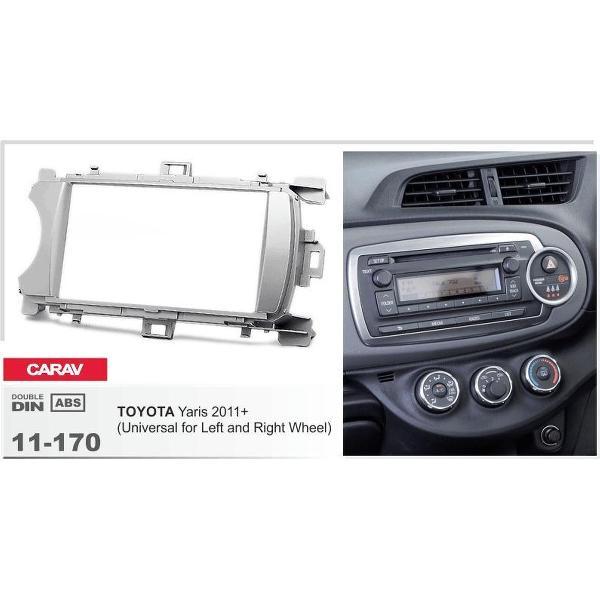 2-DIN TOYOTA Yaris 2011+ (Universal for Left and Right Wheel) afdeklijst / installatiekit Audiovolt 11-170