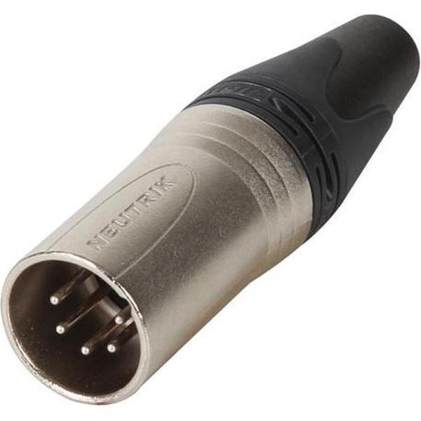 NEUTRIK - XLR KABELDEEL, 5-POLIG MANNELIJK, VERZILVERD, VERNIKKELD (NC5MX)