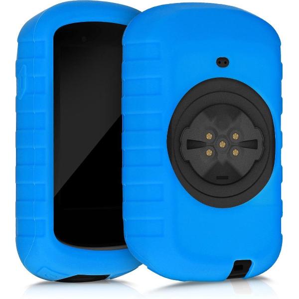 kwmobile hoes voor Garmin Edge 830 - Siliconen beschermhoes voor fietsnavigatie - blauw
