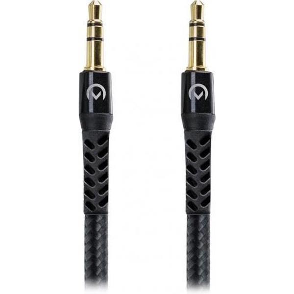 Mobilize Nylon Braided Aux Cable 1.5m Black