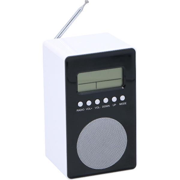 Dunlop Wekkerradio - Klokradio - FM - Alarm - Kalender - Antenne - 3x AA (Excl.)