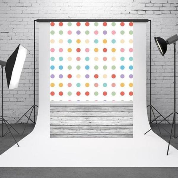 1.5mx 2.1m Light Spot Retro Wooden Board Baby Photo Shooting Achtergronddoek