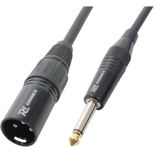 Kabel XLR Male - 6.3mm Mono jack 3m