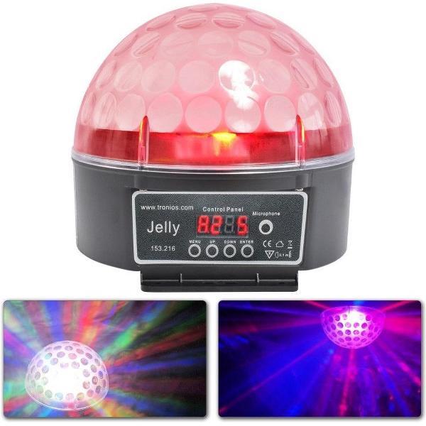 Discolamp - Discobol - Beamz Magic Jelly Ball LED discolamp - Plug-and-play! - Ruimtevullend, gekleurd én bewegend lichteffect!