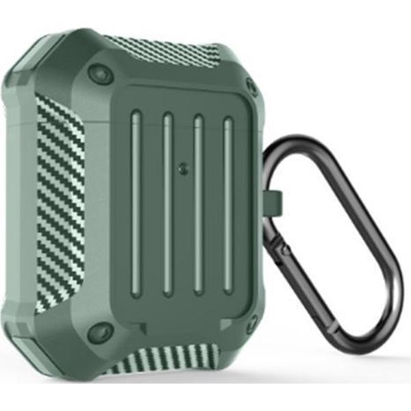 WIWU - Apple Airpods 1/2 hoesje - Premium Siliconen Case - 3.0 mm - Groen