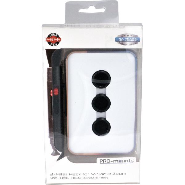 PRO-mounts 3-Filter Pack for Mavic 2 Zoom (ND8 + ND16 + ND32 standard)