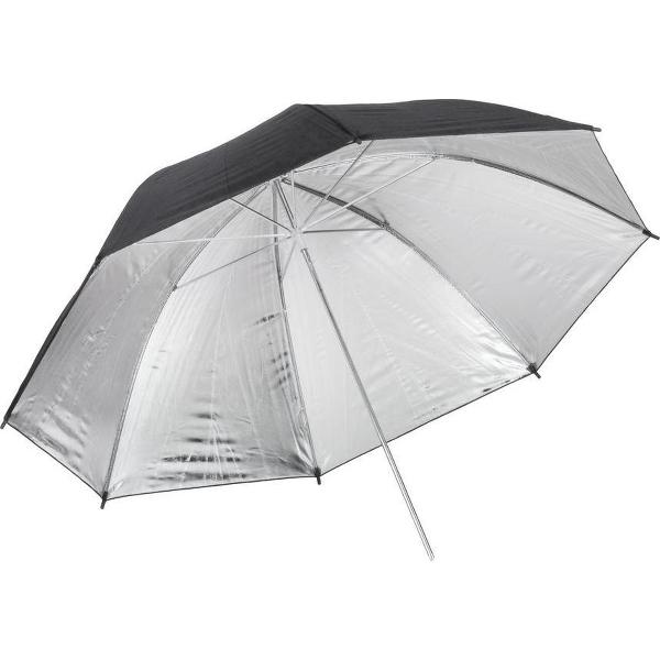 120 cm Zwart/Zilver Flitsparaplu / Flash Umbrella