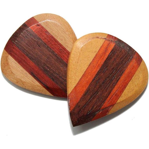 Esdoorn, Padoek & Palissander Jazz III houten plectrum 2-pack 3.50 mm