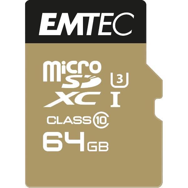 Emtec ECMSDM64GXC10SP flashgeheugen 64 GB MicroSDXC Klasse 10