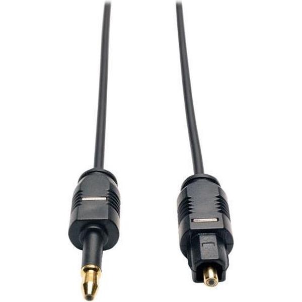 Tripp-Lite A104-02M Ultra Thin Toslink to Mini Toslink Digital Optical SPDIF Audio Cable, 2M (6.6-ft.) TrippLite