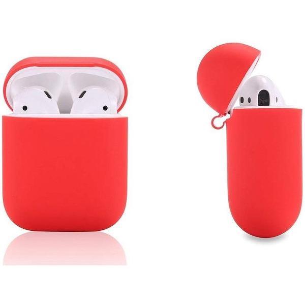 Silicone Case Geschikt voor Apple AirPods - Rood