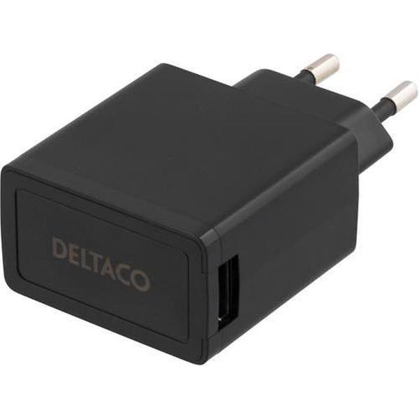 Deltaco USB-AC77 oplader voor mobiele apparatuur Binnen Zwart