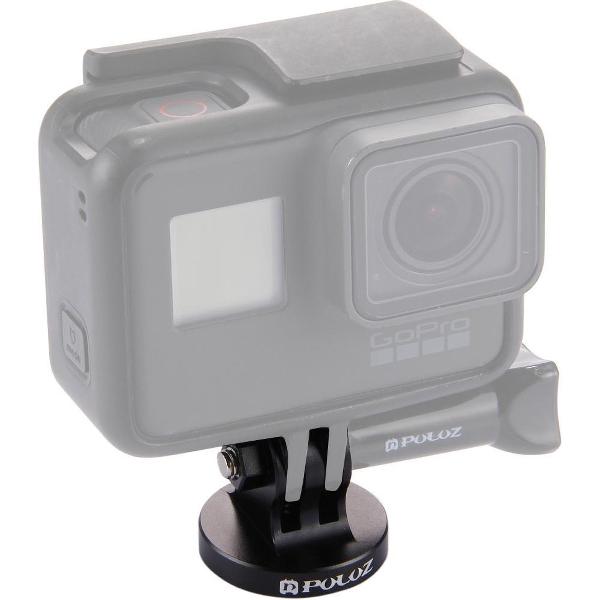 PULUZ 1/4 inch schroefgat statiefbevestiging CNC adapter voor GoPro NIEUWE HERO / HERO6 / 5/5 sessie / 4 sessie / 4/3 + / 3/2/1, Xiaoyi en andere actiecamera's (zwart)