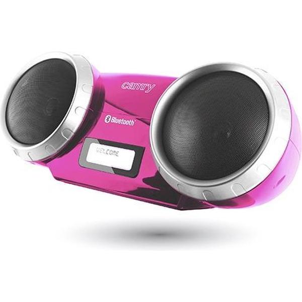Camry CR 1139 P - Bluetooth speaker - Roze - 2 speakers - lcd scherm
