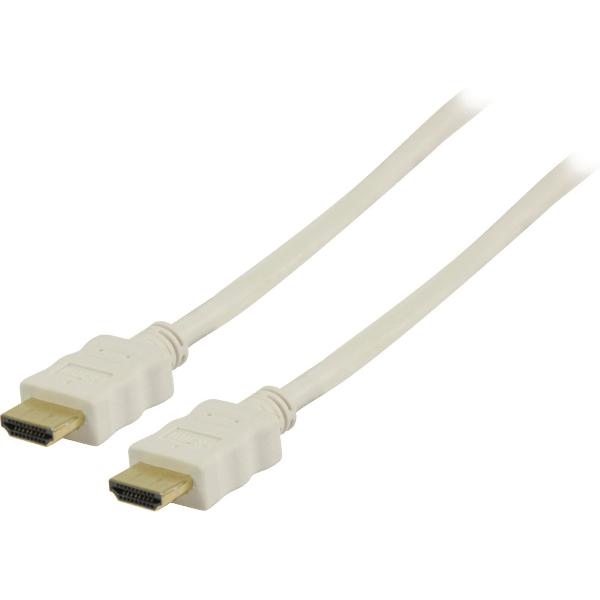 High Speed HDMI kabel met ethernet HDMI connector - HDMI connector 2,00 m wit