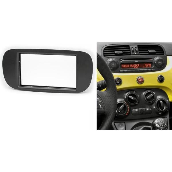 2-DIN FIAT (500) 2007+ frame Audiovolt 11-322