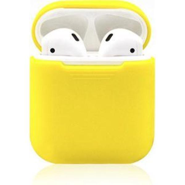 KELERINO. Siliconen hoesje voor Apple Airpods Softcase - Geel