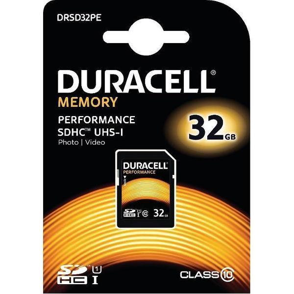 Duracell 32GB SDHC UHS-I geheugenkaart