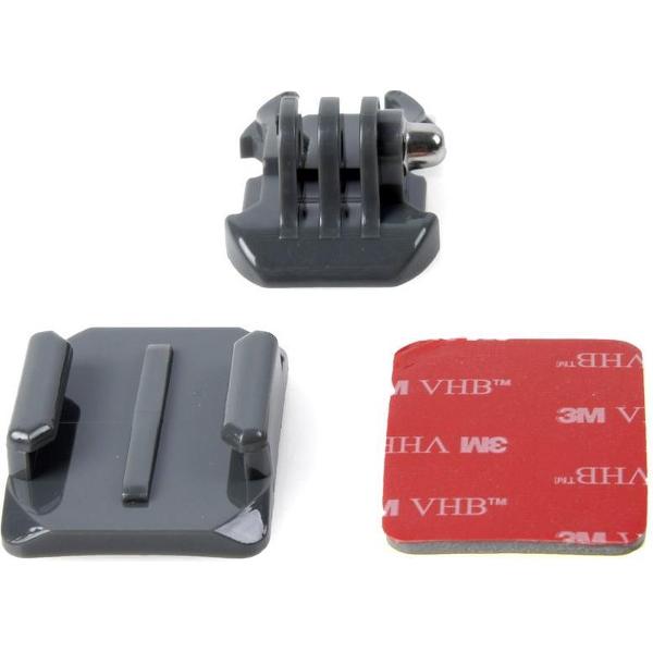 HR67 SIXXY Gopro helm gebogen oppervlak + 3M VHB sticker + montagestandaardset voor GoPro NIEUWE HERO / HERO6 / 5/5 sessie / 4 sessie / 4/3 + / 3/2/1, Xiaoyi en andere actiecamera's (grijs)