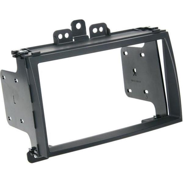 2-DIN paneel Hyundai I20 2009 > Rubbertouch zwart