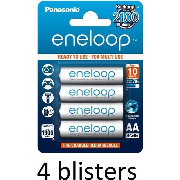 16 stuks (4 blisters a 4 st) Panasonic Eneloop Mignon AA 1900 mAh