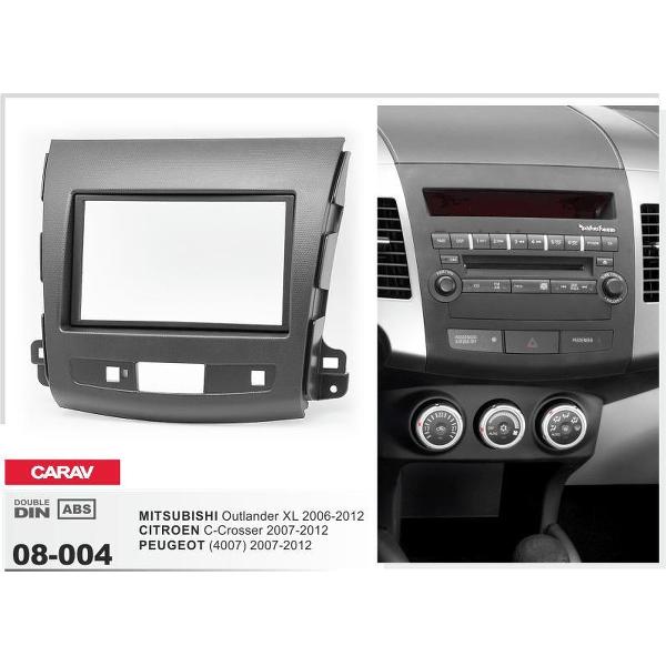 2-DIN PEUGEOT (4007) 2007-2012 / MITSUBISHI Outlander XL 2006-2012 / CITROEN C-Crosser 2007-2012 inbouwpaneel Audiovolt 08-004