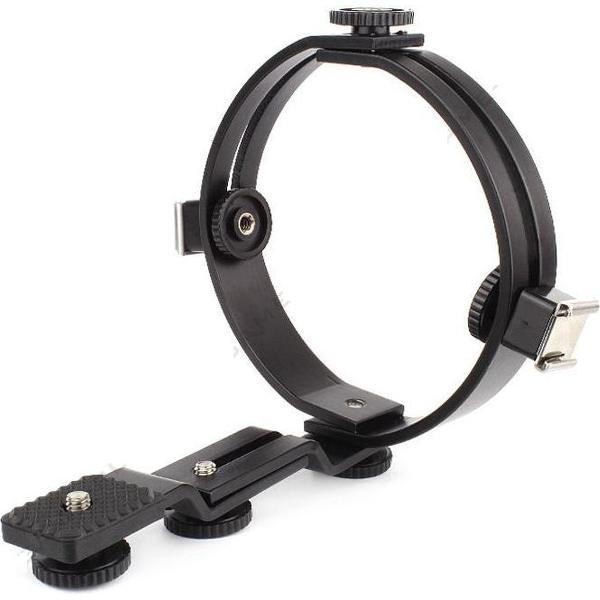 O-vormige Hotshoe Houder / Triple Shoe Flash O-Bracket / Hotshoe Holder