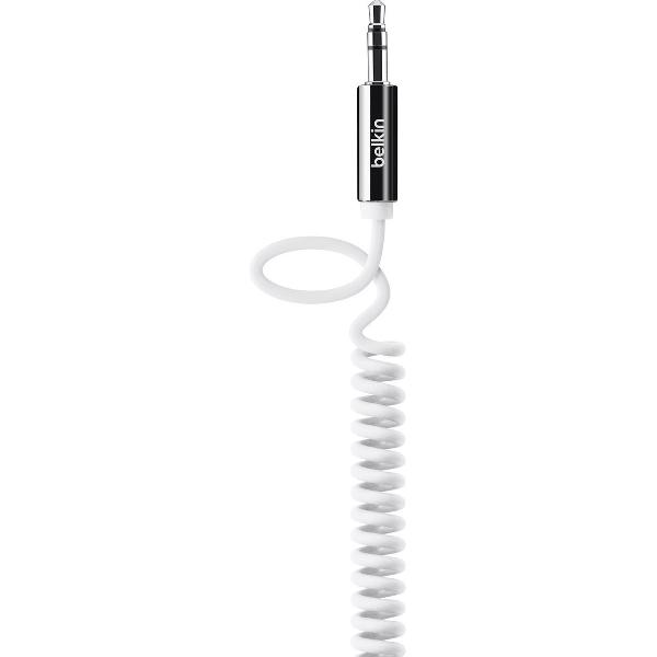 Belkin MIXIT Opgerolde 3.5 mm AUX-kabel - 1.8 m - Wit