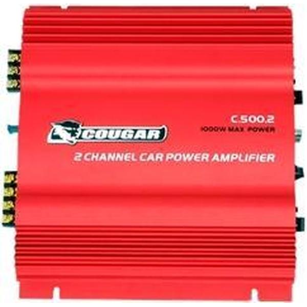 Cougar Amplifiers C500-2 2.0kanalen Auto Bedraad Rood audio versterker