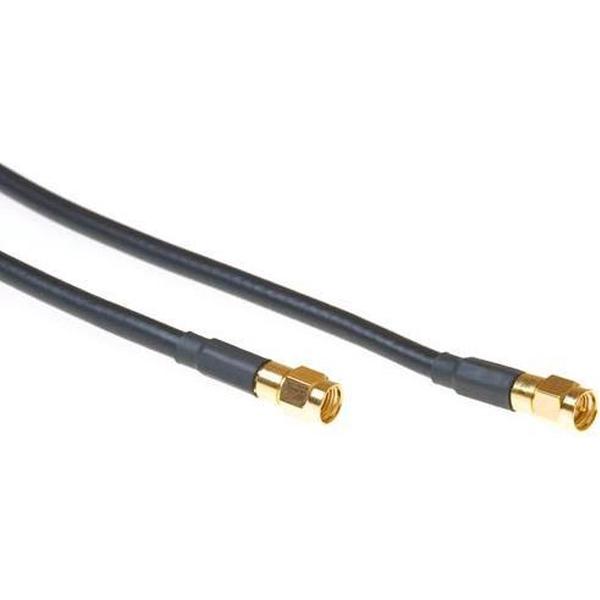 KTI Networks Coax verloop kabel reverse SMA male - SMA male