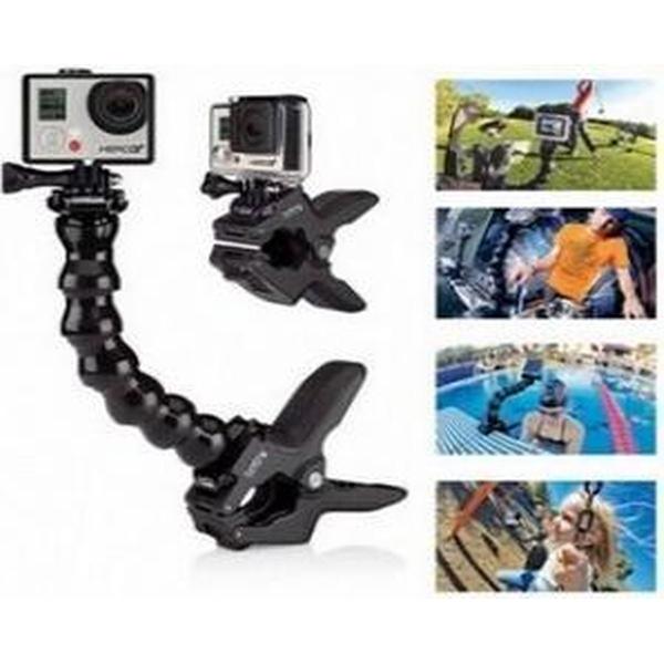 GoPro Hero Compatibel Jaws Flex Clamp Handlebar Mount + Verstelbare Neck
