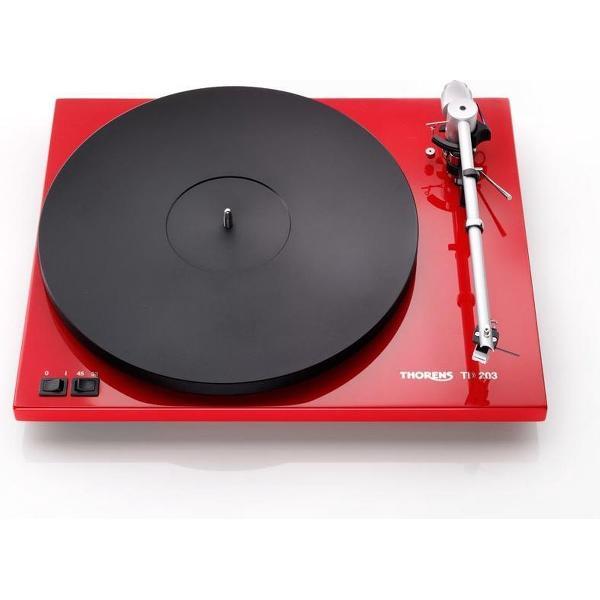 Thorens TD 203 Draaitafel met riemaandrijving Zwart, Rood