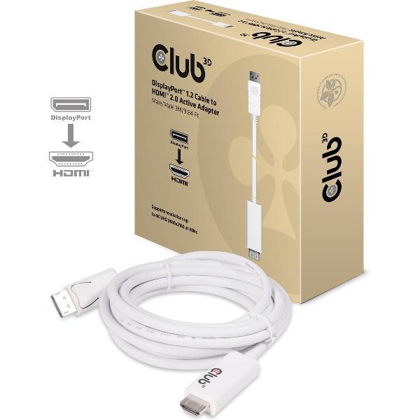 Displayport 1.2 > HDMI 2.0 4K60Hz Kabel 3 Meter