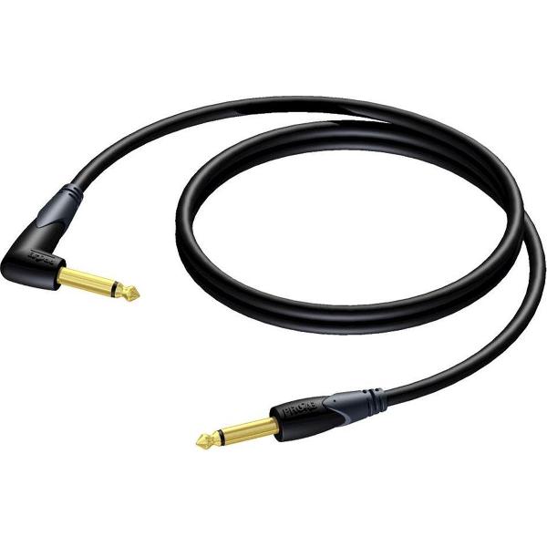 Procab CLA650 mono 6,35mm Jack professionele kabel met haakse connector - 5 meter