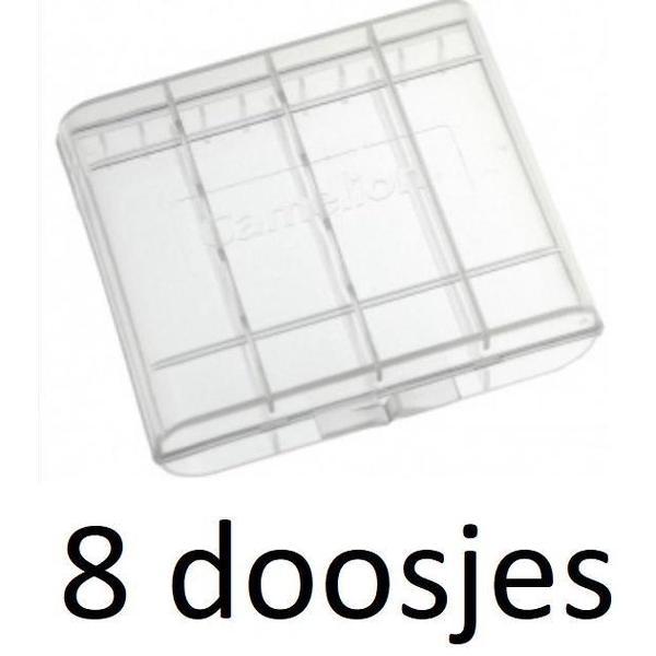 8x Camelion Opbergdoos voor 4 AA of AAA batterijen