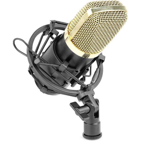 Studio microfoon - Vonyx CM400B studio microfoon incl. shockmount. Professionele condensator studio microfoon voor hoogwaardige opnames voor o.a. podcasts