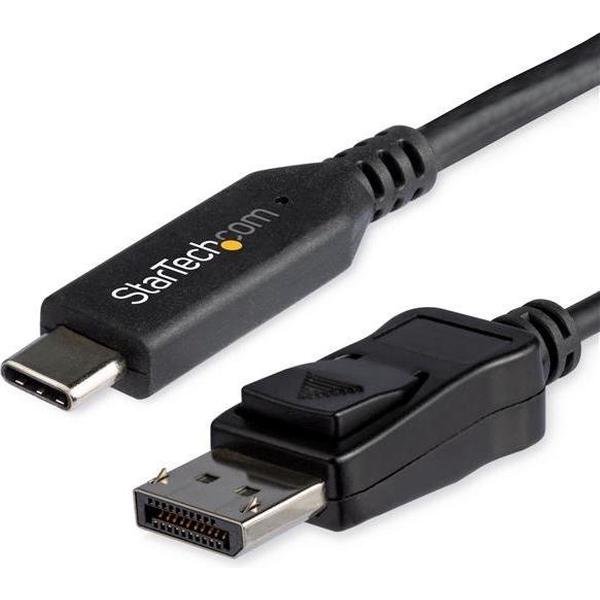 StarTech.com CDP2DP146B video kabel adapter 1,8 m USB Type-C DisplayPort Zwart