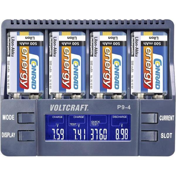 VOLTCRAFT P9-4 9V blok oplader NiCd, NiMH, Li-ion 9 V (blok)