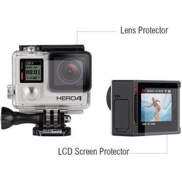 Lens en LCD Protectors voor GoPro Hero 4 Silver