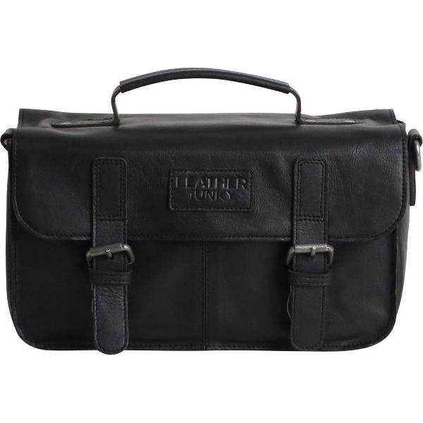 Leather Junky camera tas - The Paparazzi Camera Bag - Zwart - Leer