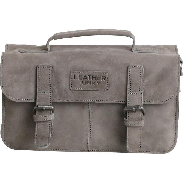 Leather Junky camera tas - The Paparazzi Camera Bag - Grijs - Leer