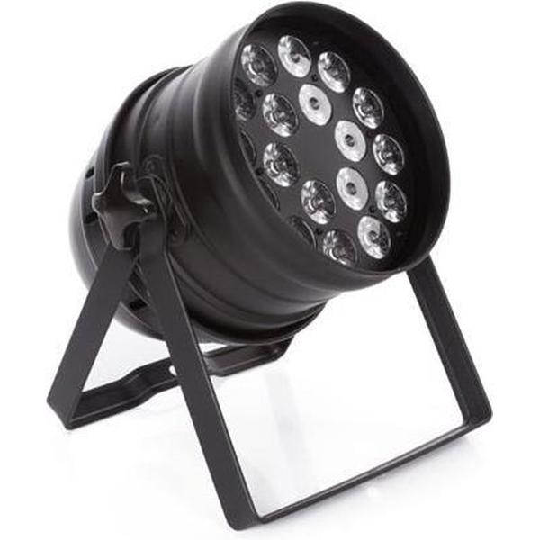 LED PAR 64 - 18 x 4 W RGBW - ZWART (HQLP10020)